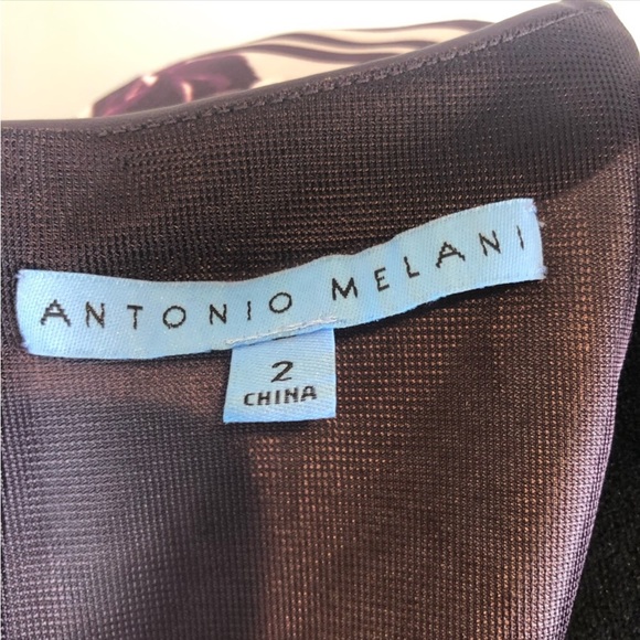 Antonio Melani Purple Plum Floral Scuba Dress NWT - Picture 7 of 9